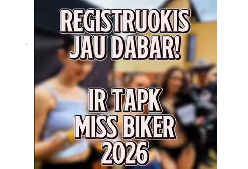 Tapk Miss Biker plakatas